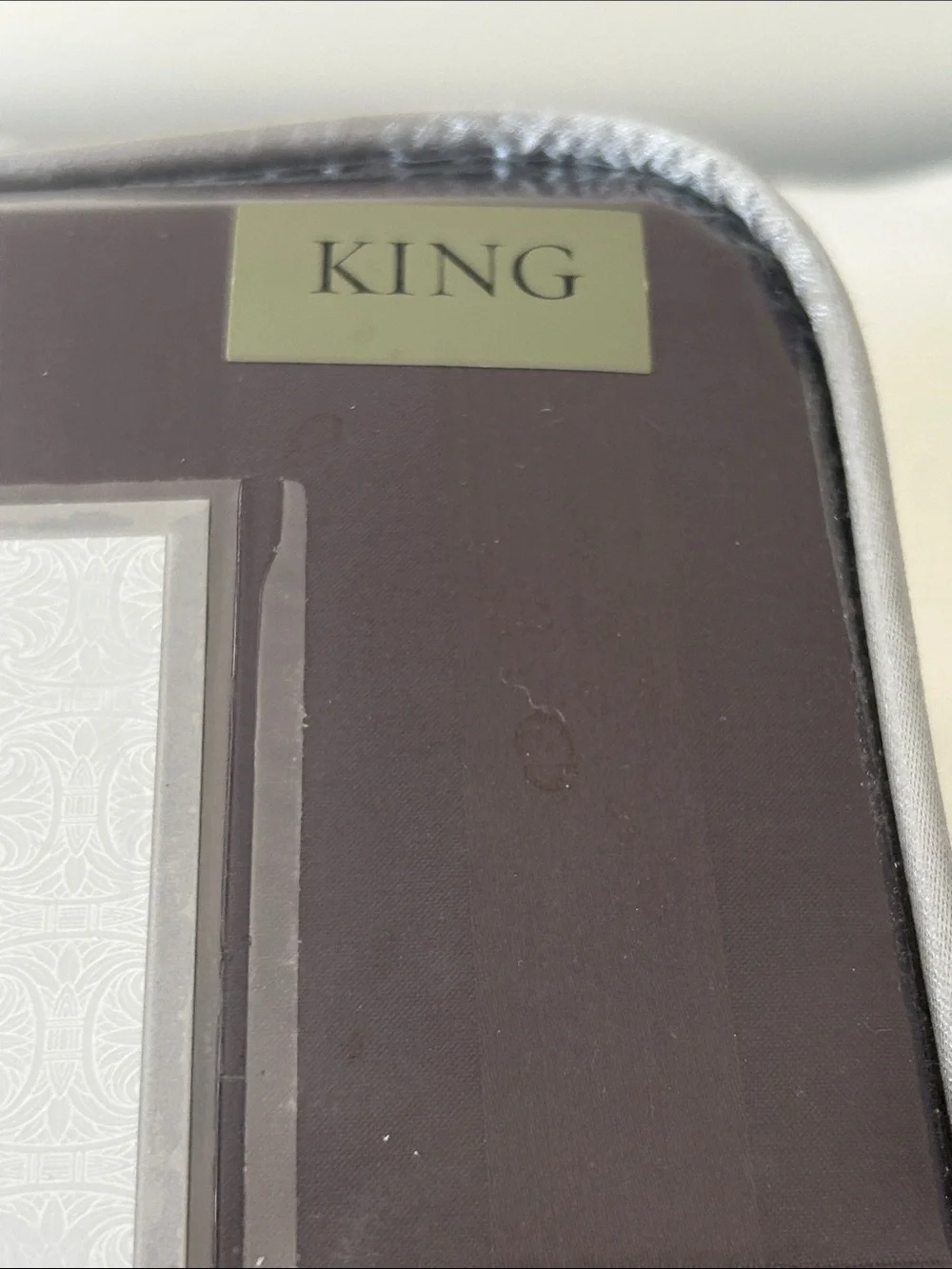 Damask king sheet